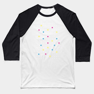 Pin Points CMYK Baseball T-Shirt